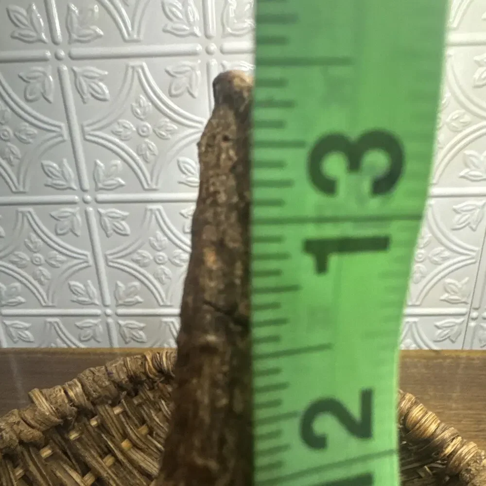 Unique Woven Basket Twisted Vine Branch Handle Wood Brown Gatherer